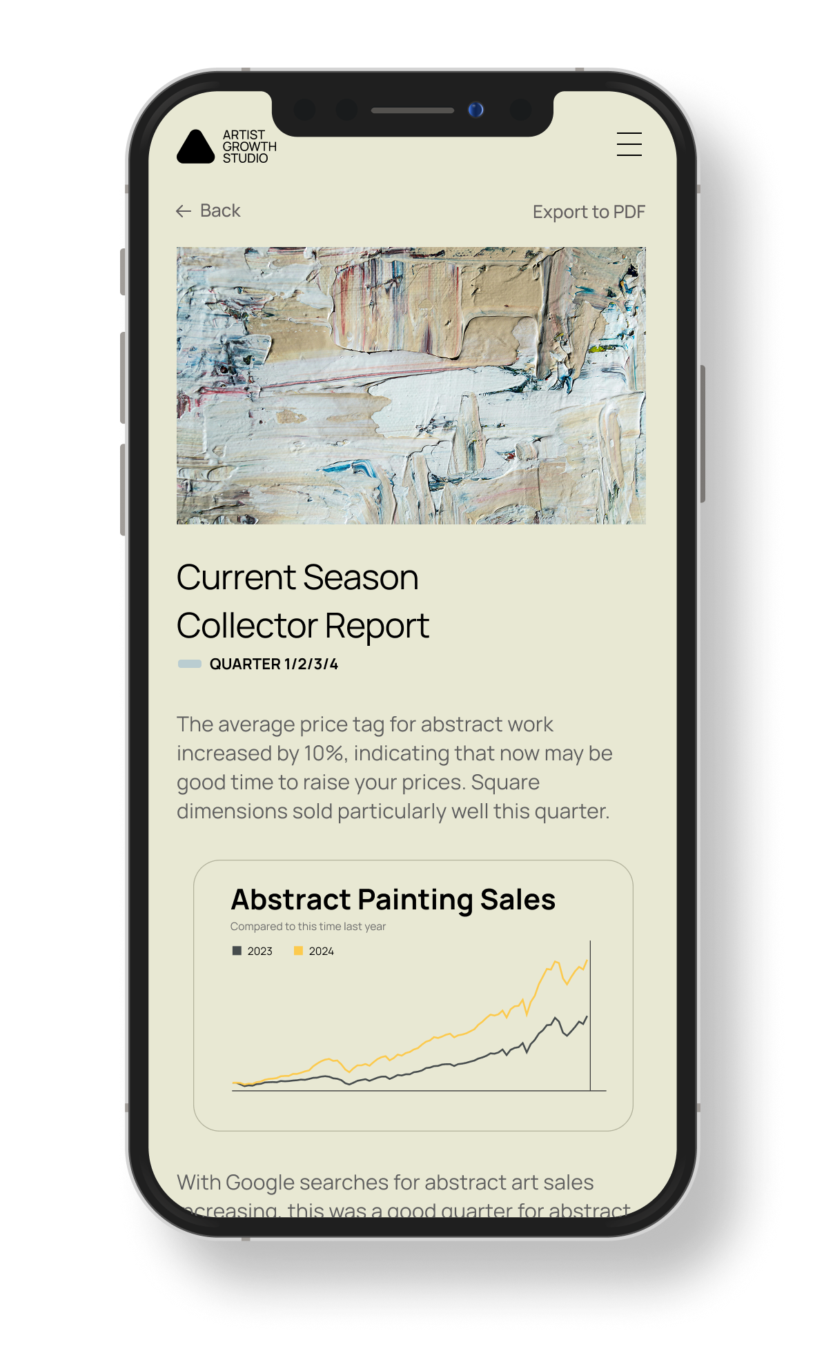 Personalized Collector Report and Action Plan